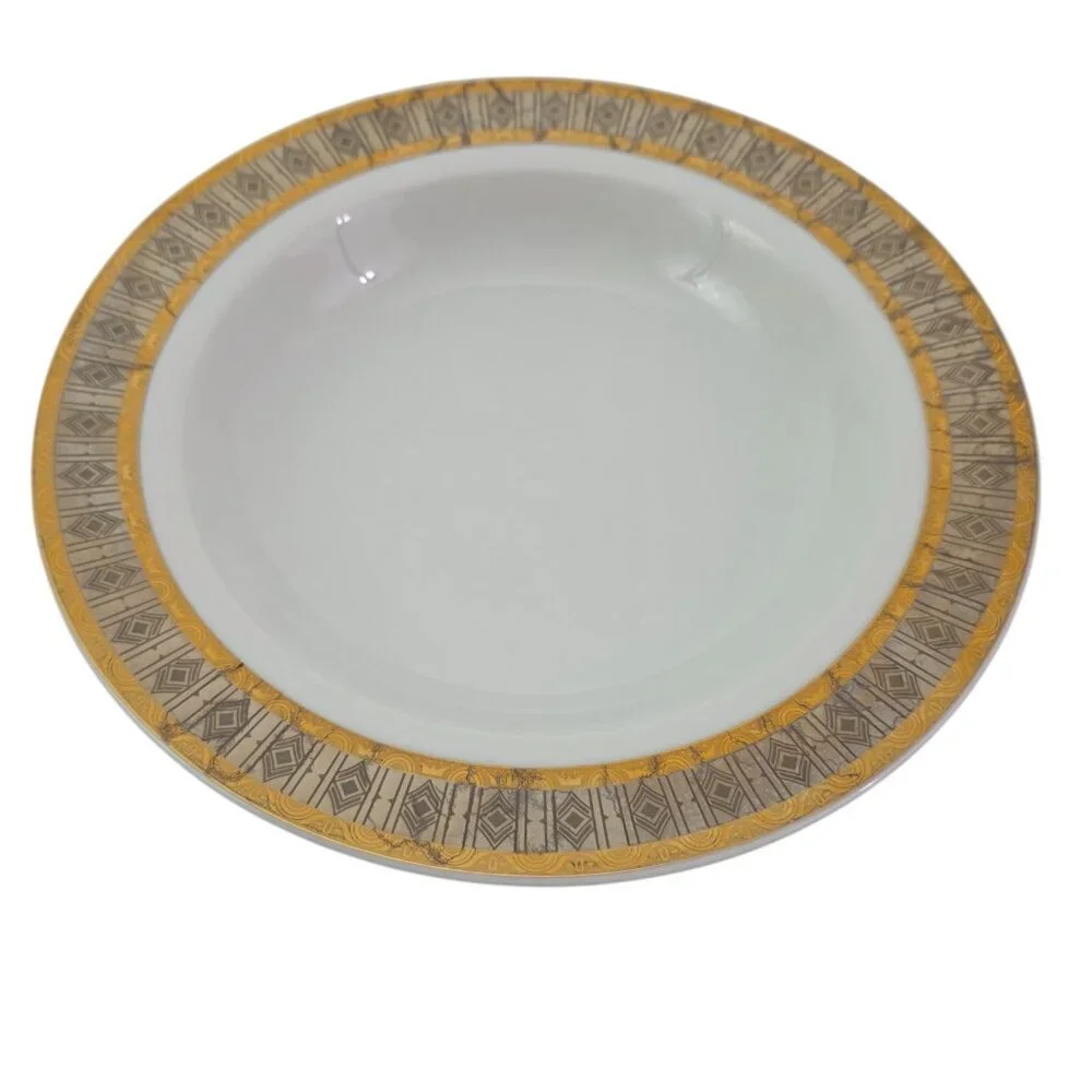 Baum Bros Formalities SAMANTHA Bohemian Porcelain Soup Salad Bowls – Set of 4